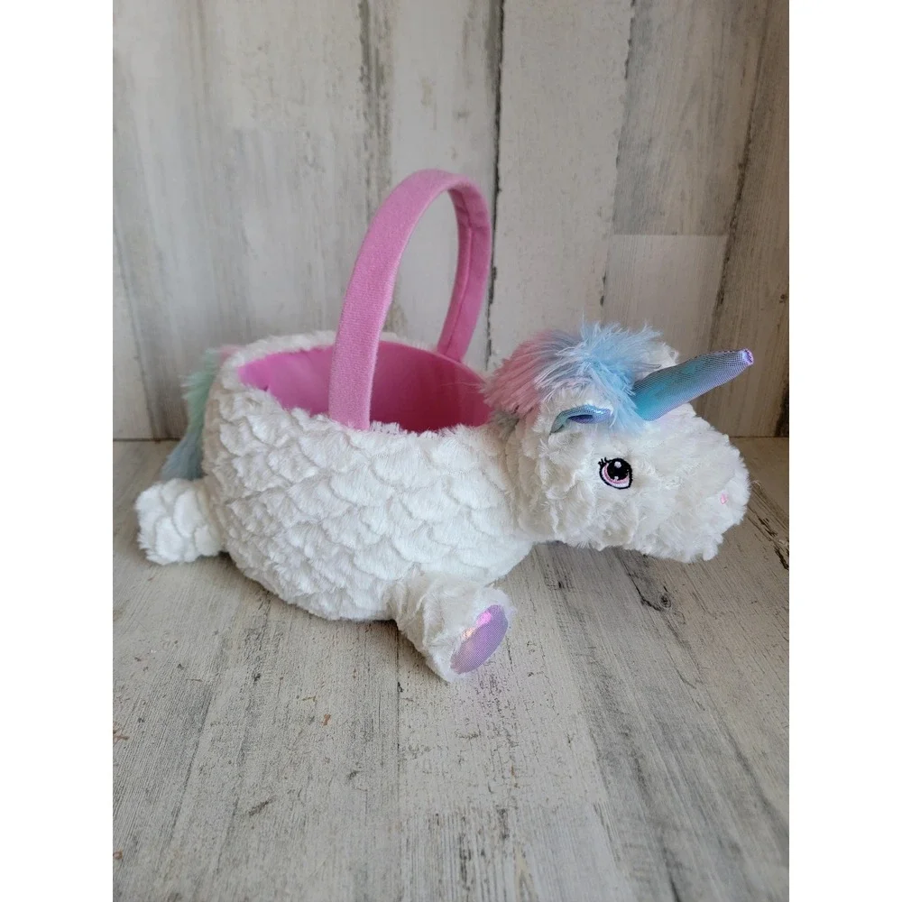 Unicorn Easter basket reindeer plush youth‎ spring home decor stuffed animal